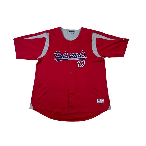 Washington Nationals Red Baseball Jersey Size XL - Picture 1 of 8